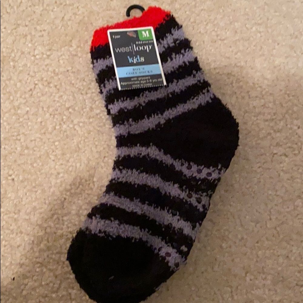 Boys Cozy Socks with grippers.